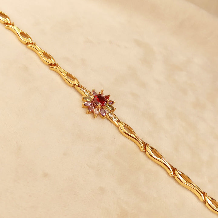 Multicolor Golden Bracelet 0378