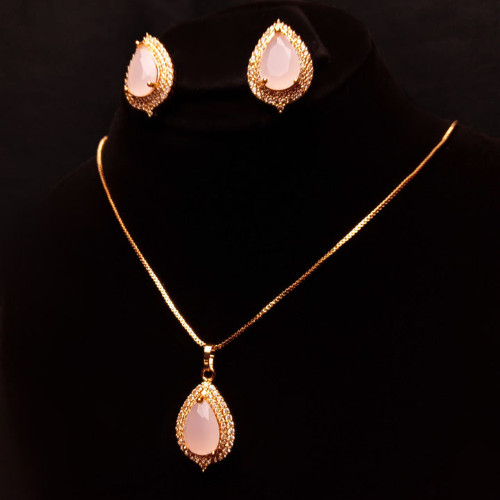 zircon necklace set