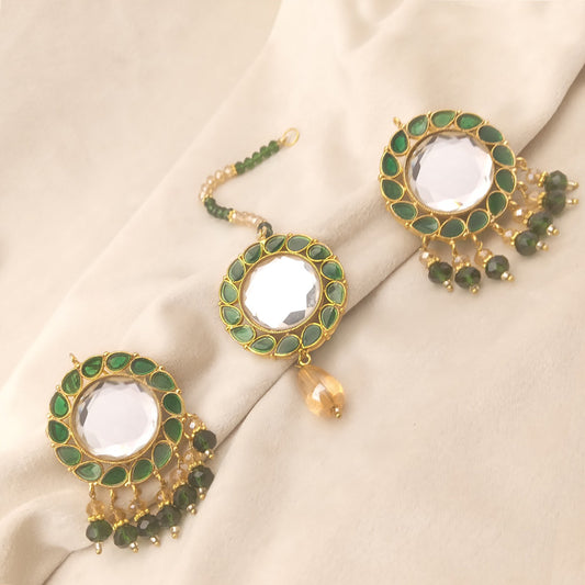 Green Bindi Tikka Set 0806