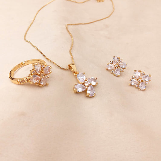 necklace set with ring