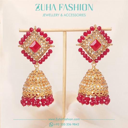 Red Jhumka Design for Girls 0902