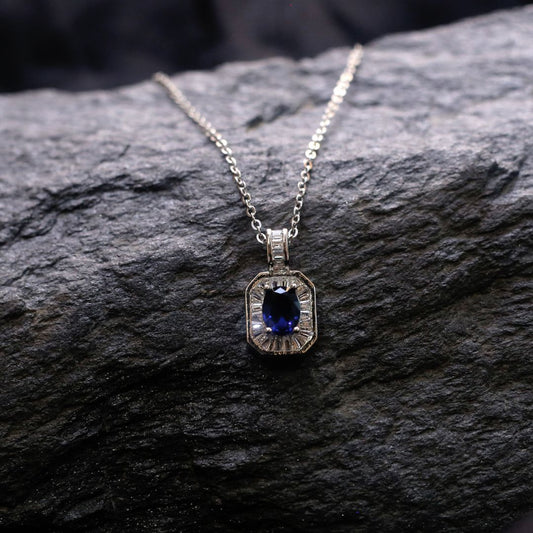 Blue Crystal Locket for Girls 1957