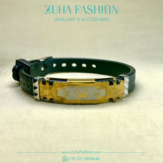 Adjustable Black Bracelet For Men's 1008