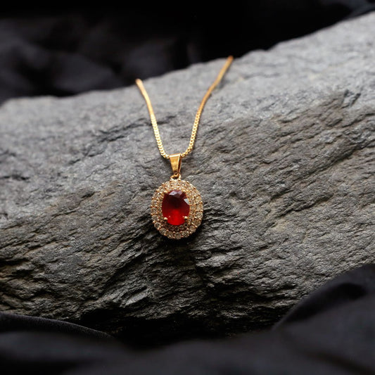 Golden Zircon Pendant 1953