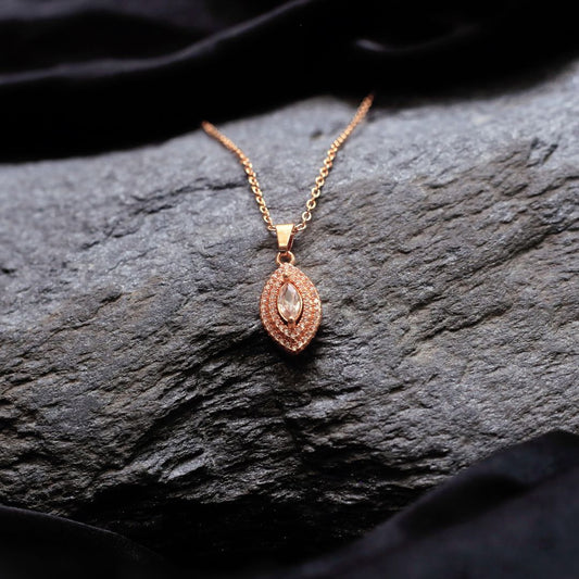 Crystal Pearl Leaf Locket for Girls 1948