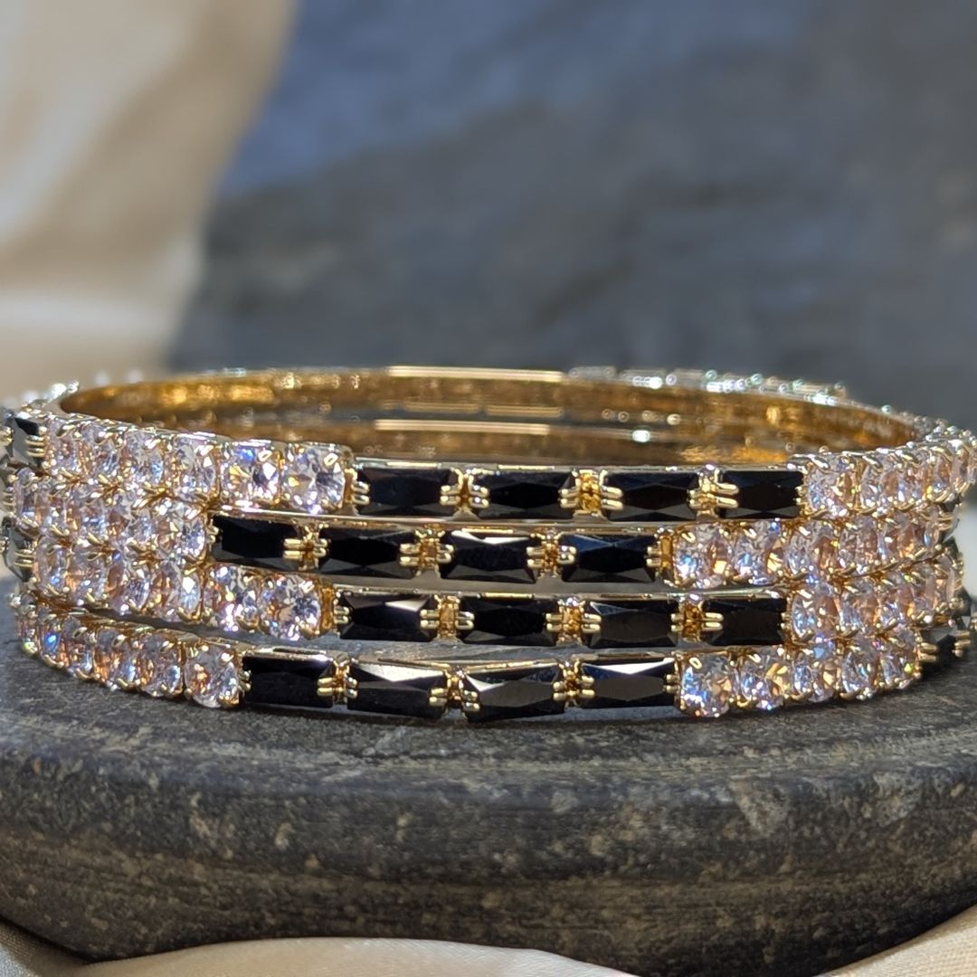 Cubic Zirconia Bangle Set 1563