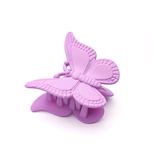 Large Butterfly Hair Catcher Matte Purple 0813