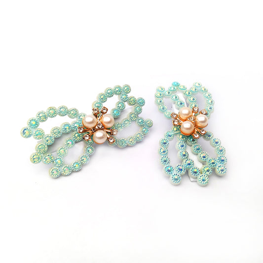 Fancy Sponge Hair Clip Pair 0822D