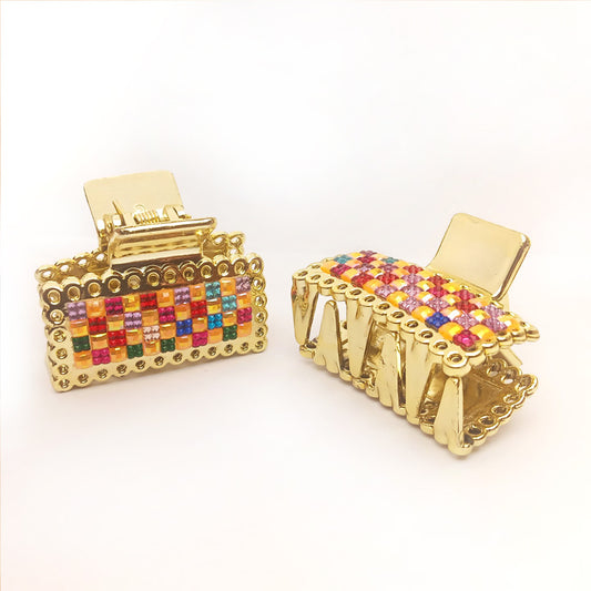 Multicolor Golden Hair Catcher Pair 0818