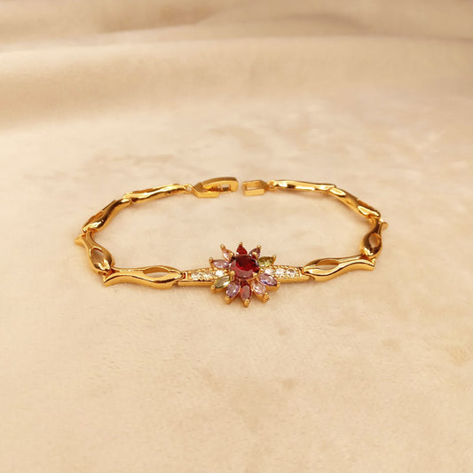 Multicolor Golden Bracelet 0378