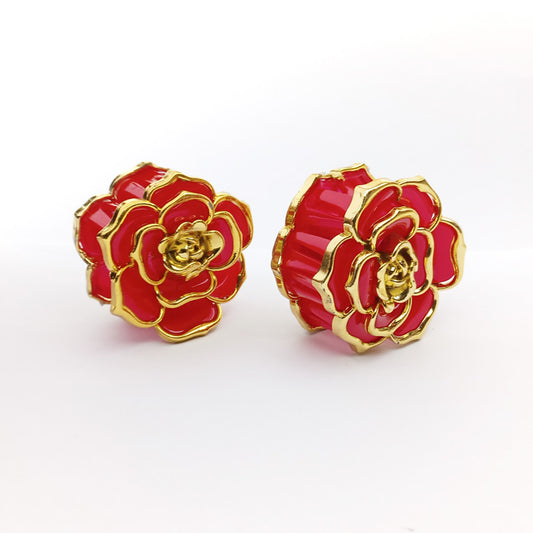 Rose Hair Catcher Pair Red 0812