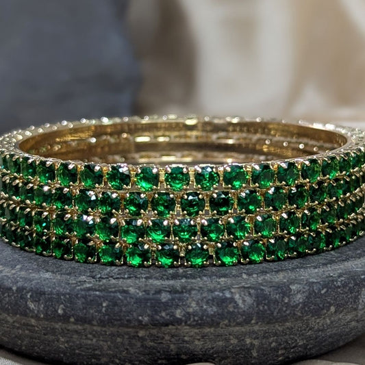 Green Bangle Set 1517