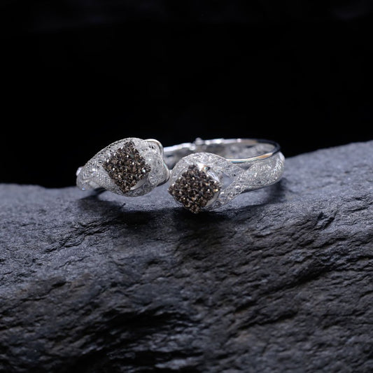 Premium White Karra Bangle 0951