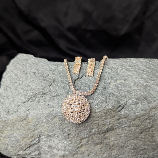 Trendy Stone Necklace Set Design 1572