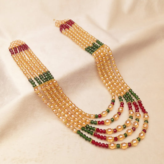 Bridal Mala Design Green Maroon 0793