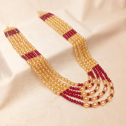 Bridal Mala Maroon Color 0793