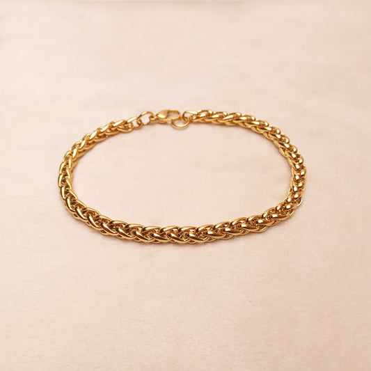 golden snake bracelet for men