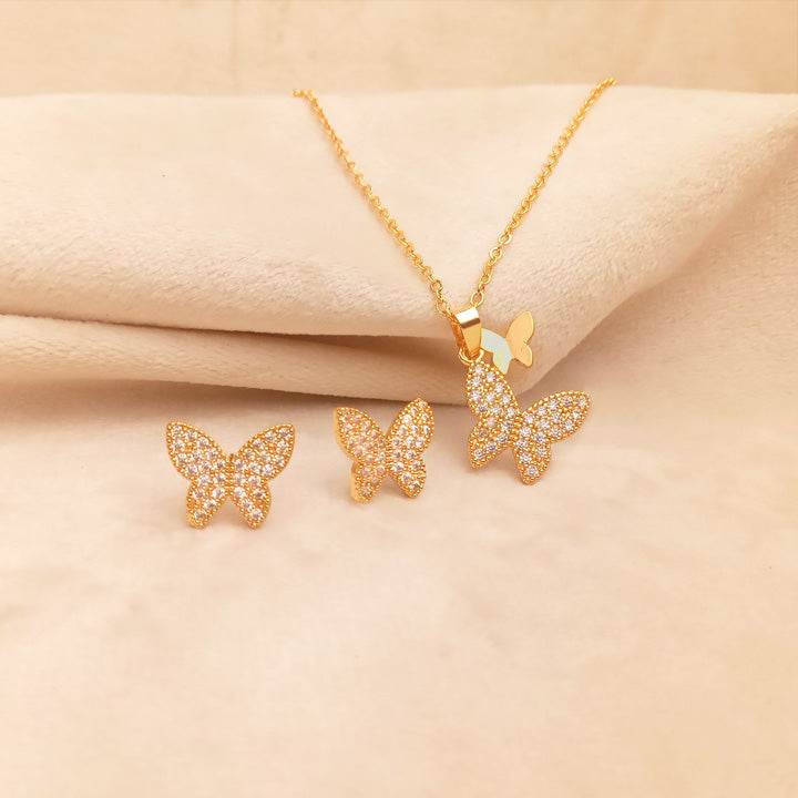 golden butterfly necklace