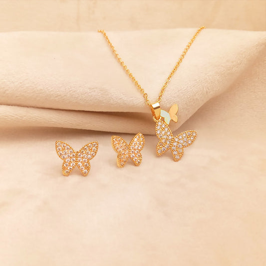 golden butterfly necklace