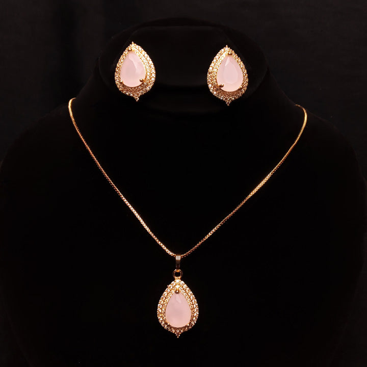 pink zircon set