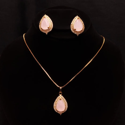 pink zircon set